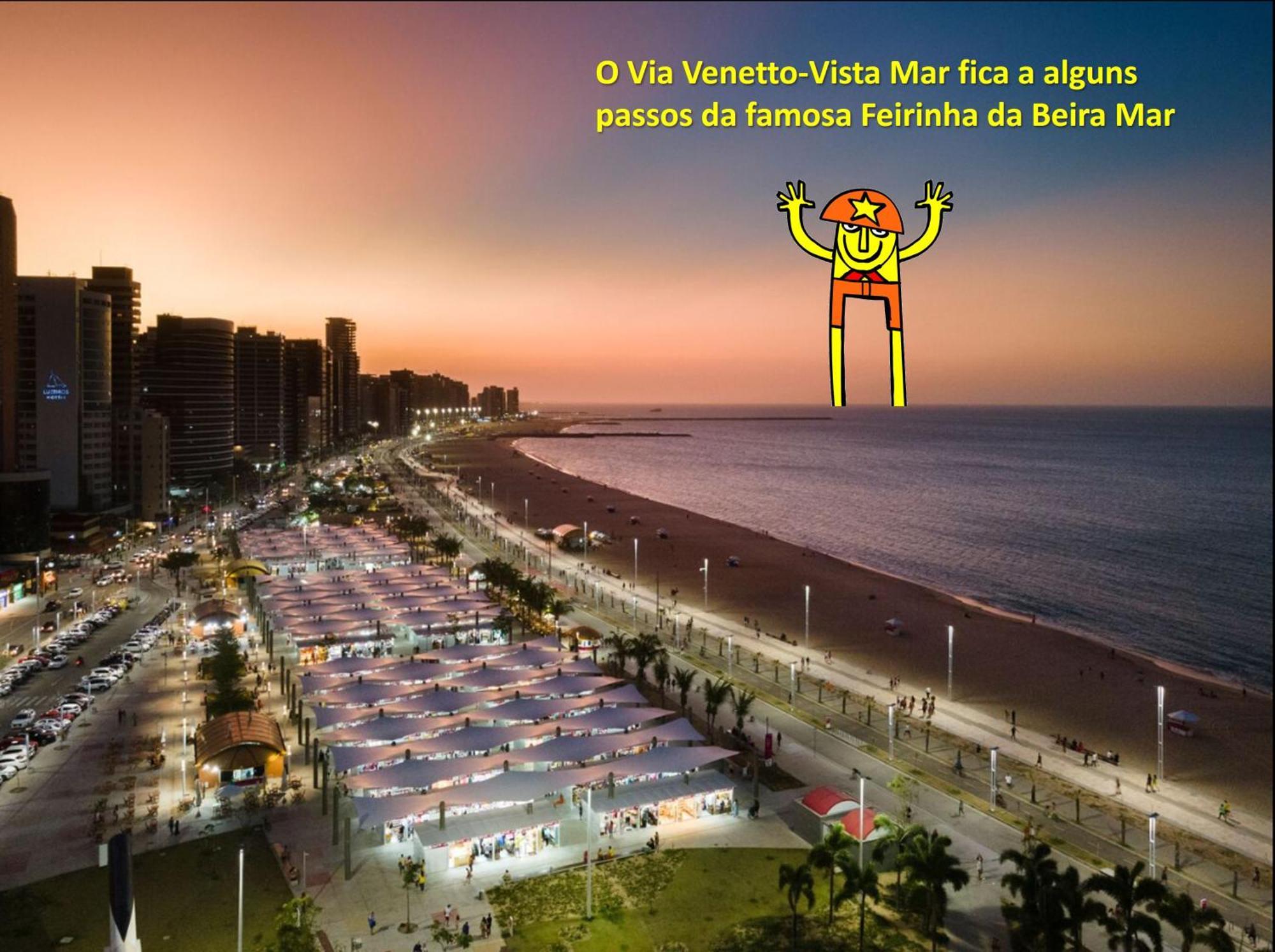 Via Venetto - Vista Mar Aparthotel Fortaleza  Kültér fotó